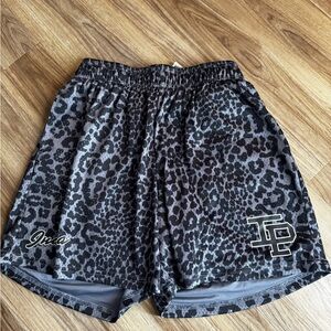 Inaka Power Gray Cheetah Patterned Shorts
